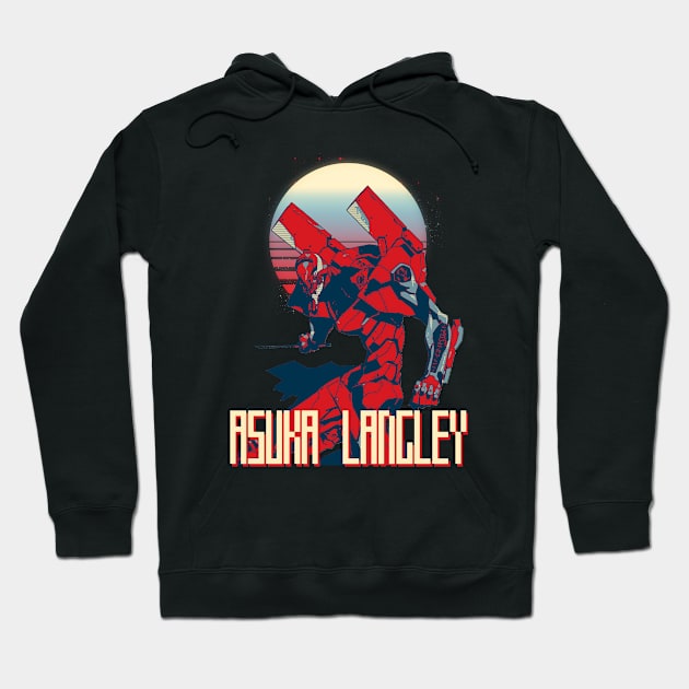 asuka langley Hoodie by Retrostyle